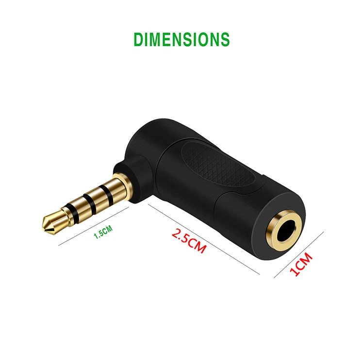 Jack Adattatore Audio Da 3.5Mm A 2.5Mm Per Xiaomi Mi Box 2.5Mm Maschio A Spina Femmina Da 3.5Mm Connettore Placcato Oro Per Microfono Altoparlante Aux
