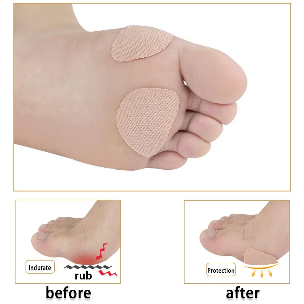 Heel Pad Adjust Adhesive Foot Dry Crack Protective Tape Protective Foot Cocoon Antipain Insole 6pcs