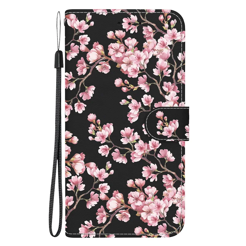 Elegant 3D Fashion Leather Magnetic Flip Wallet Phone Case with Artistic Design