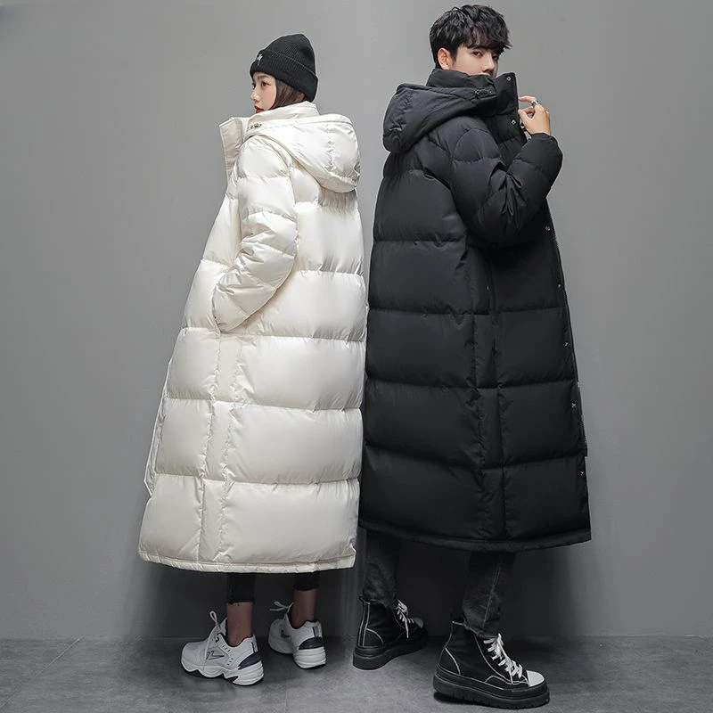 Couple Men and Women Same Style down Jacket Winter 2023 New Long Thickened Coatl Hooded Parka