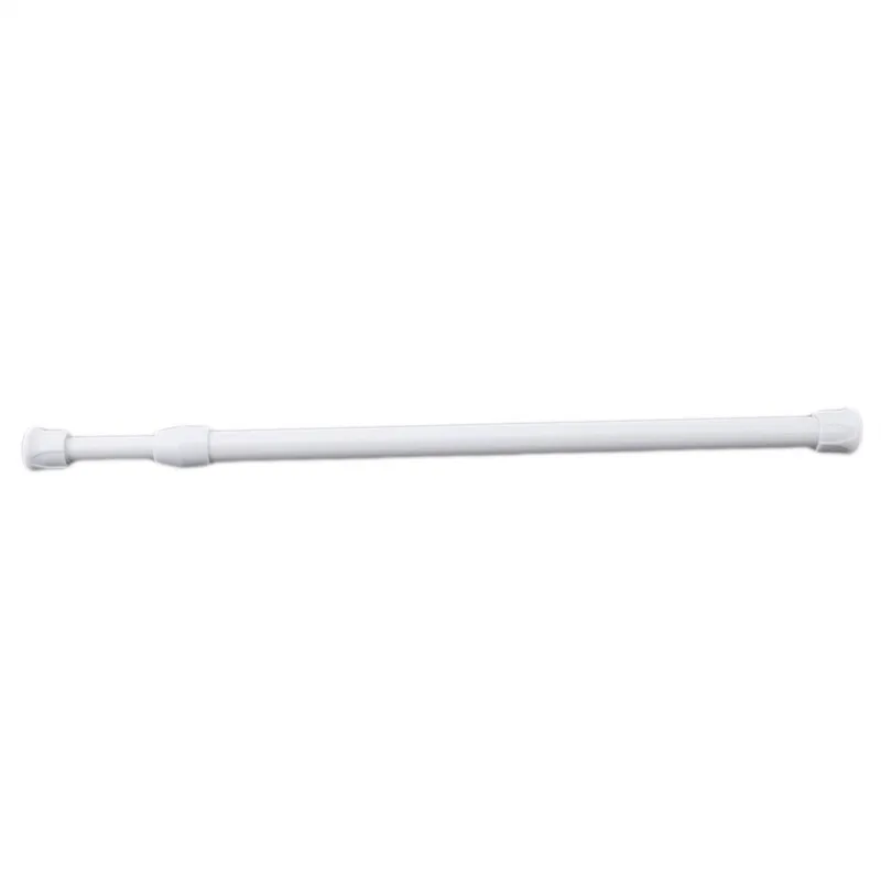 1pc Household Curtains Non-Punching Small White Rod Telescopic Multi-Functional Door Curtain Rod Shower Curtain