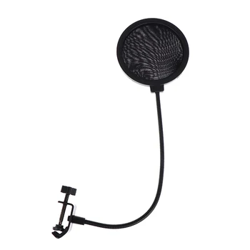 1 pz microfono Pop Filte filtro audio da studio a doppio strato per accessori di registrazione broadcast