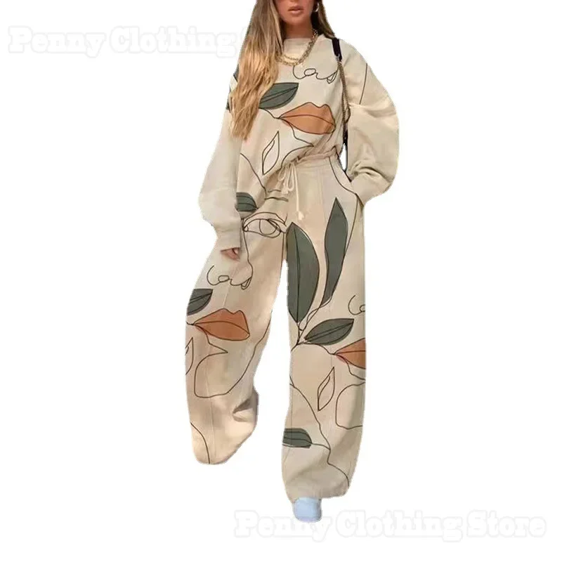 

Женский Повседневный свободный свитер с круглым вырезом, базовый модный осенний свитер с принтом, 2024