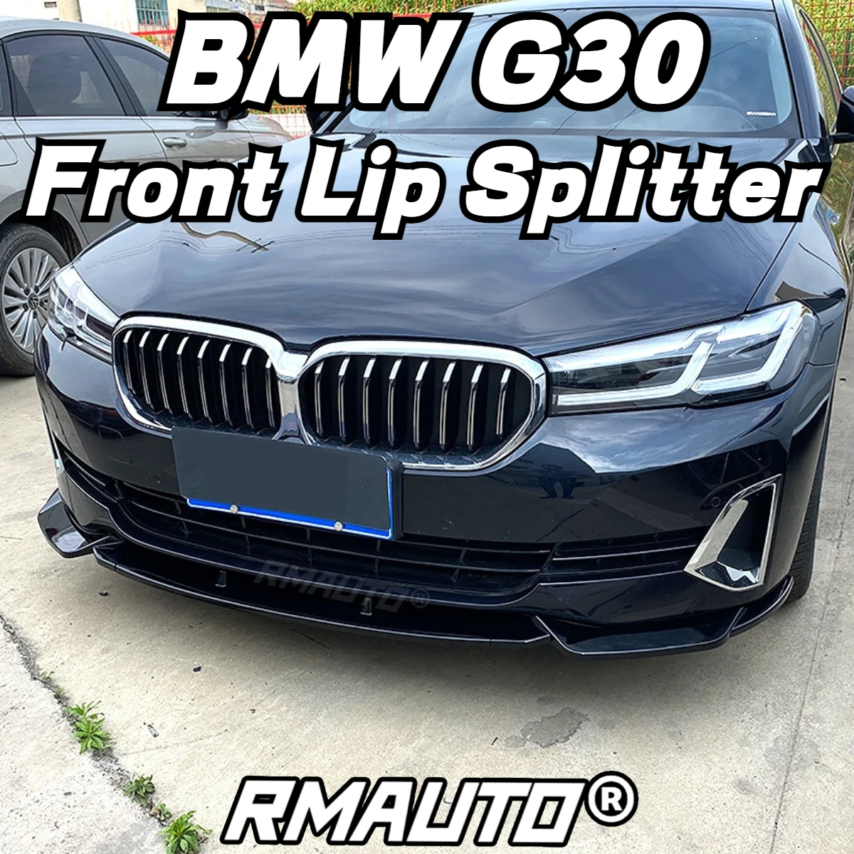 For BMW 5 Series G30 LCI 2017-2020 2021-2022 G30 Lip Car Front Bumper  Splitter Diffuser Lip Spoiler Bumper Apron Guard Body Kit