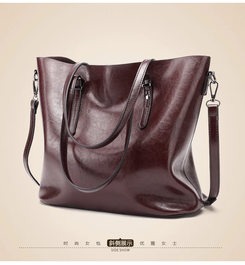 Leather Texture Ladies Handbag 2022 New High Quality Fashion Tote Bag Simple Messenger Bag Large Capacity Shoulder Bag women's bags big