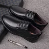 Handmade Leisure Men Shoes New Trendy Minimalist Work Shoes With Lace Up Middle-Aged Dad Formal Casual Business Leather Shoes 5