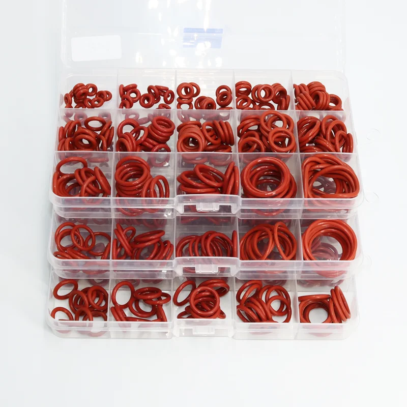 High-Temperature Oil-Resistant Red Silicone O-Ring Seal Washer