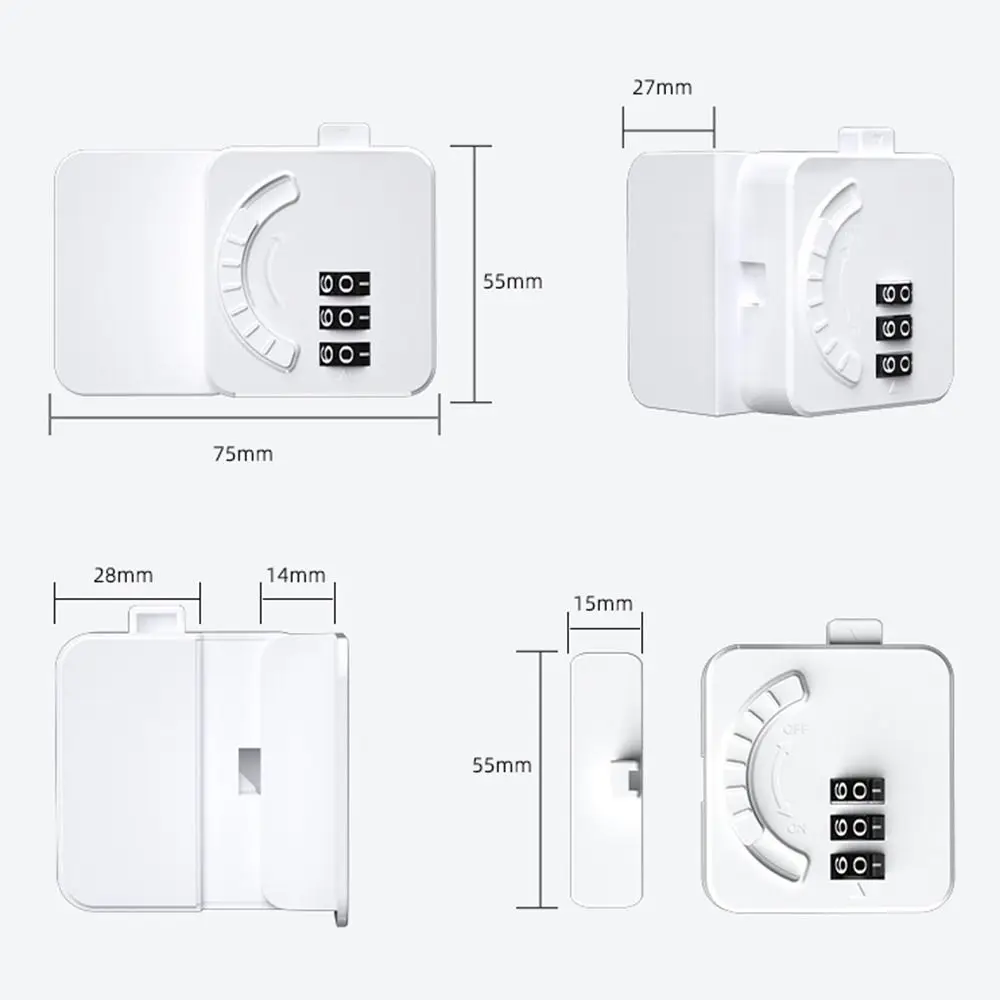 ABS Alloy Digital Password Lock for Refrigerator Doors