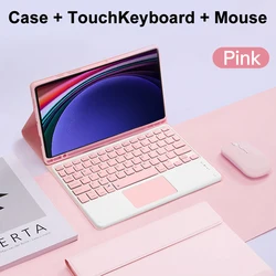 Premium Keyboard Cover for Samsung Galaxy Tab S9 11 - inch Tablet (Pink D)