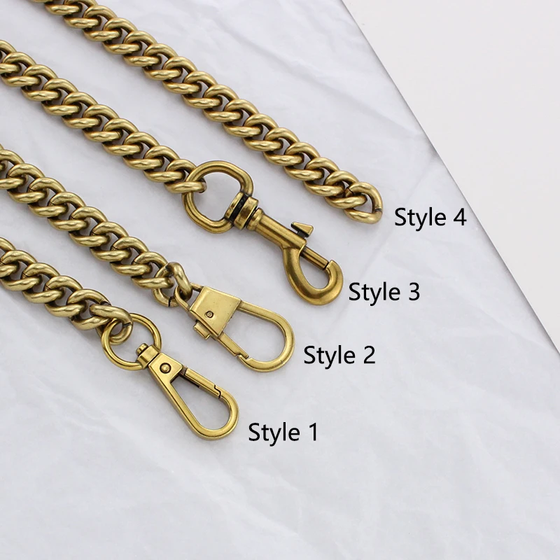 TINBERON Chains Strap Handbag Handles Shoulder Straps Luxury Design Vintage Gold Bag Chain Strap Replacement Leather Bags Straps