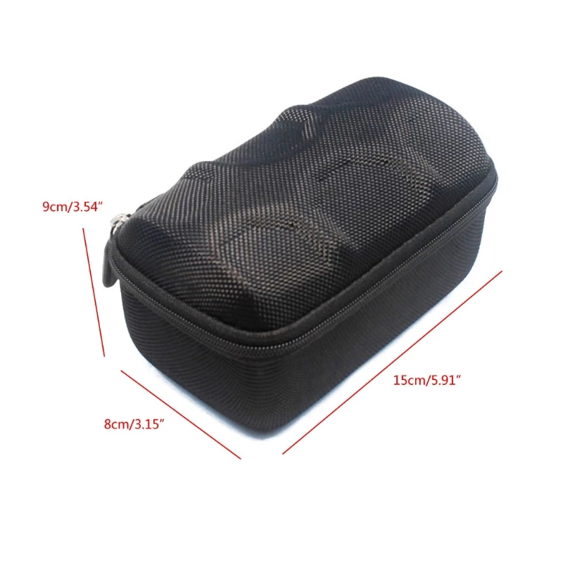 Portable EVA Watch Storage Case 2 Slots Watch Travel Box Zip Soft Felted Interior