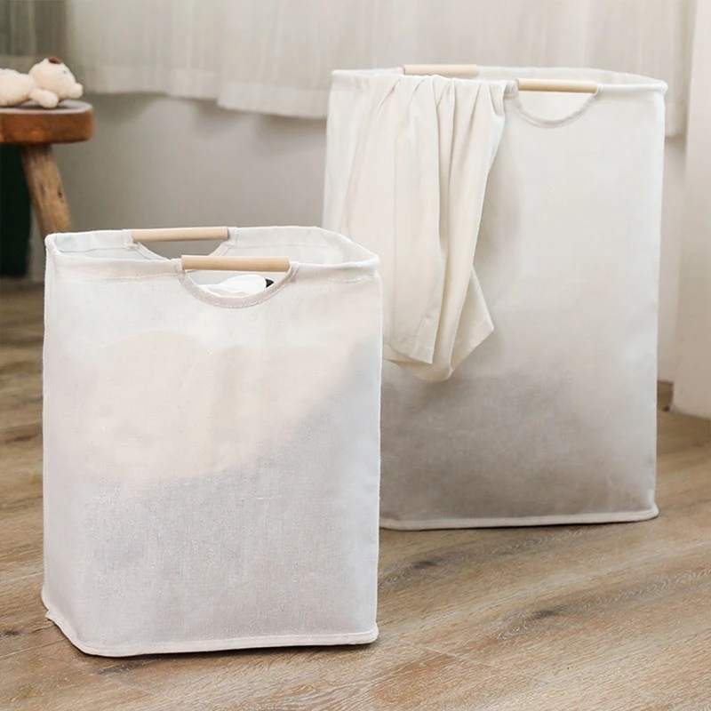 Description Picture 2 of itemWaterproof Laundry Basket Cotton Linen Dirty Clothes Baskets Organizer Foldable Sundries Storage Bag Foldabling