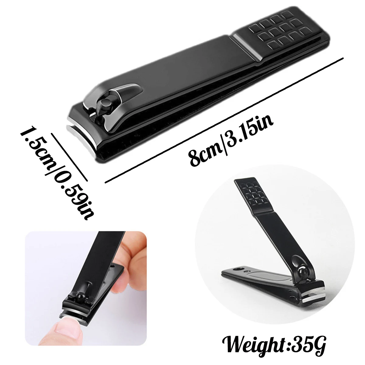 4Pcs/Set Nail Clippers Stainless Steel Anti Splash Fingernail Cutter Manicure Tools Bionics Design Nail Trimmer Pedicure Scissor 2