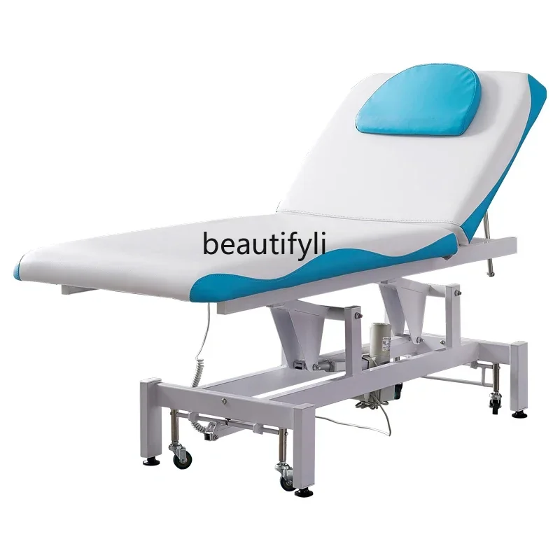 Electric Lift Beauty Care Bed Beauty Salon Special Spinal Care Massage Belt Face Hole Massage Therapy Tattoo Injection Bed