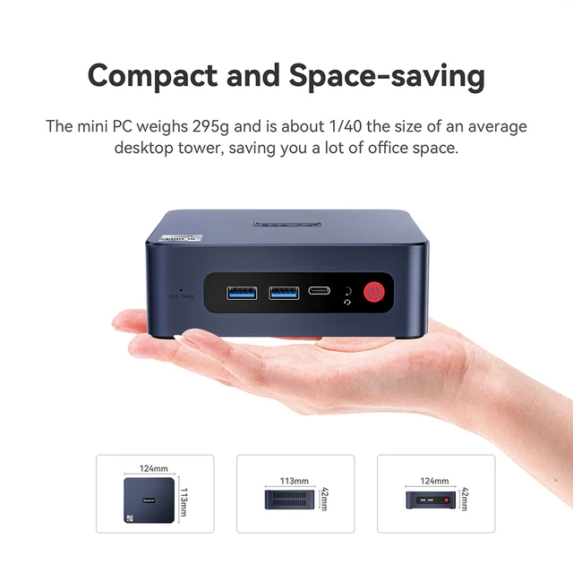 Beelink-Mini PC EQ12 Intel 12th N100, DDR5, EQ12 Pro, N305, 8GB, 500GB, SSD  NVME, Dual Lan, Computador para Jogos Tipo C, S12 Pro - AliExpress