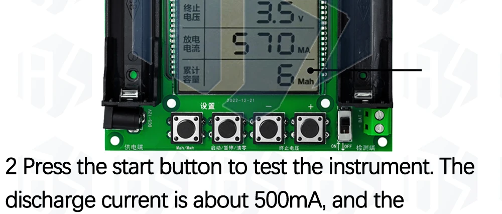 18650 Lithium-Batterie-Kapazitäts tester Modul hochpräzise XH-M239 LCD-Digital anzeige echte Kapazität Modul mah/mwh Messung – Detail 17