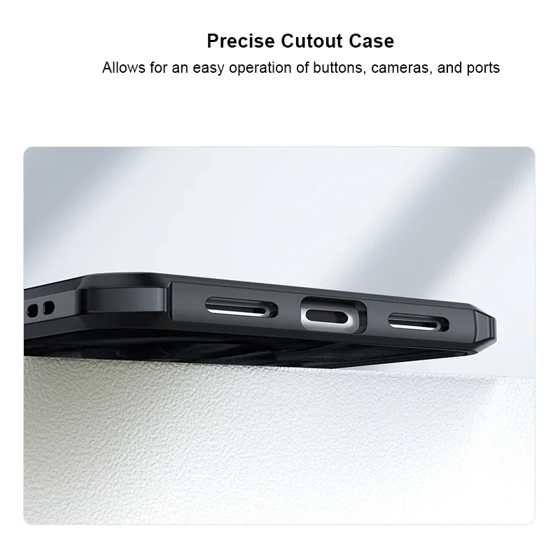 Airbag Anti-Drop Transparent Protective Case with PC+TPU Shell
