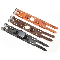 Bracelet en cuir véritable pour bracelet de montre Apple 44mm 40mm 45mm 46mm 49mm, Double boucle en métal, série iWatch Ultra 3/11/10/SE3 2