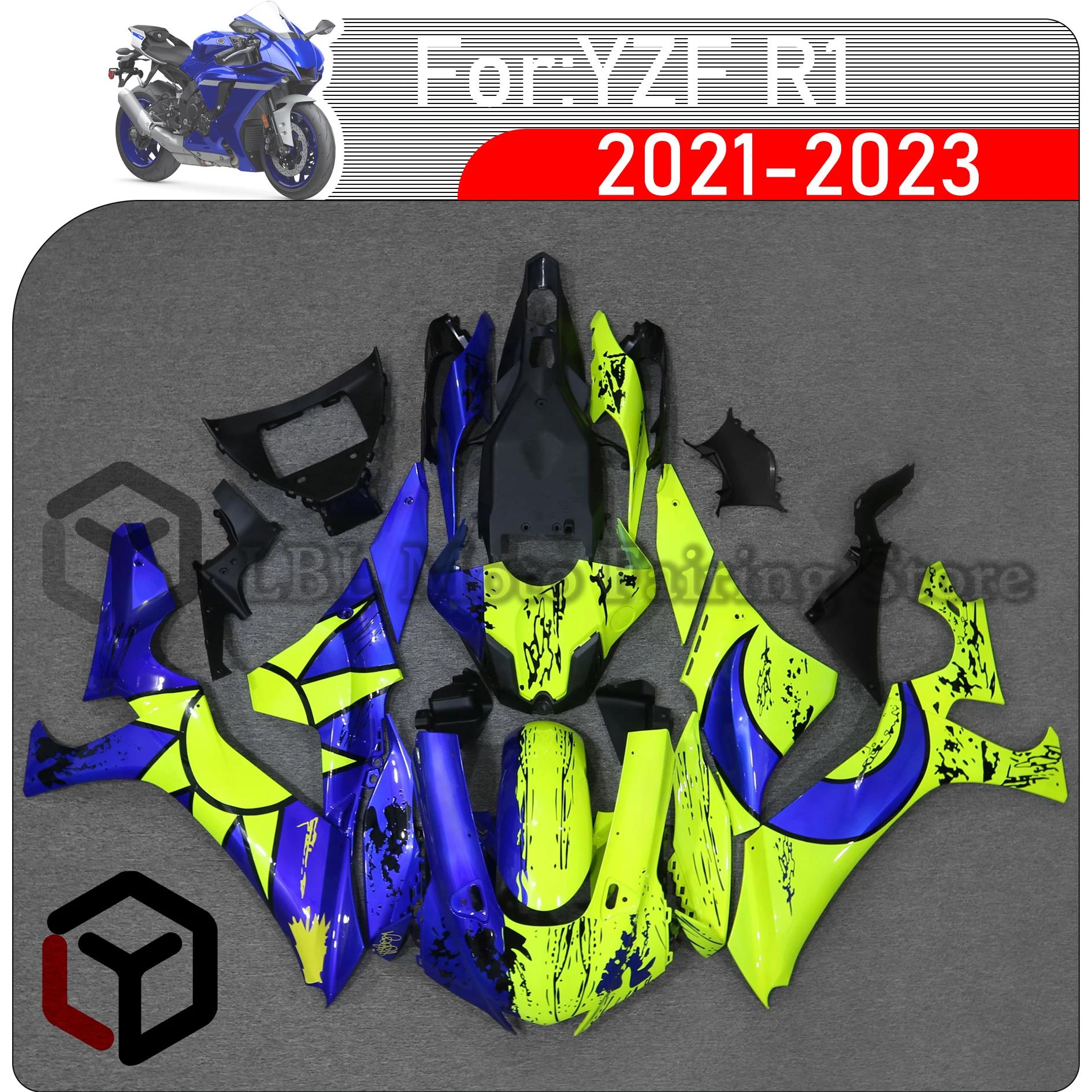 

Motorcycle Fairings Kit Fit For YAMAHA YZFR1 YZF R1 2021 2022 2023 Bodywork Set High Quality ABS Injection Full Fairing