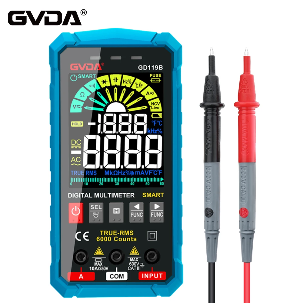 Professional multimeter voltage resistance continuity tester auto power