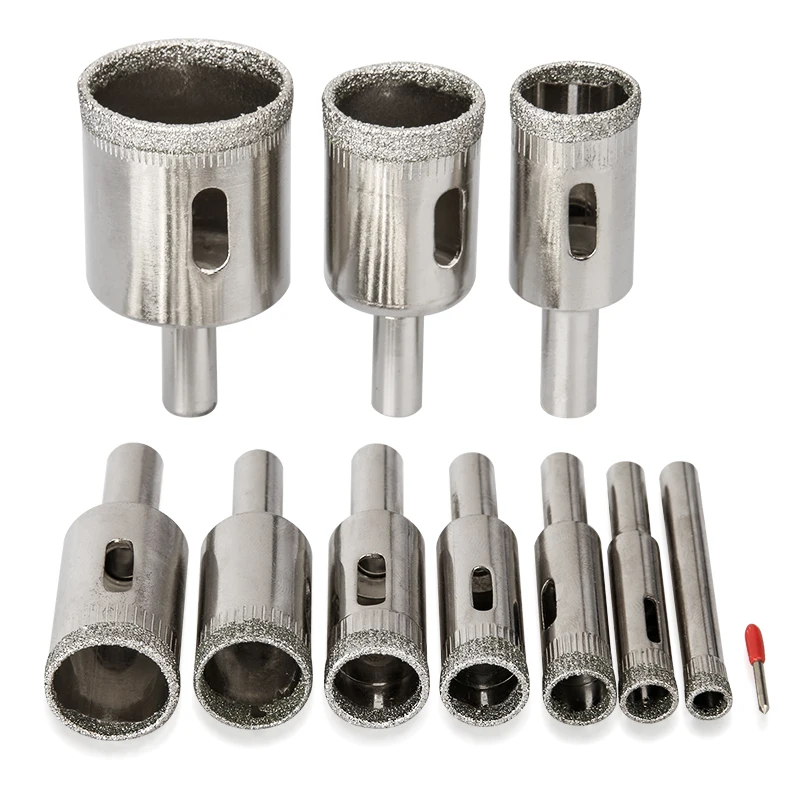 10Pcs Diamond Drill Bit For Ceramic Porcelain Hole Saw Set 6mm-30mm Marble Tile Hole Cutting Tool