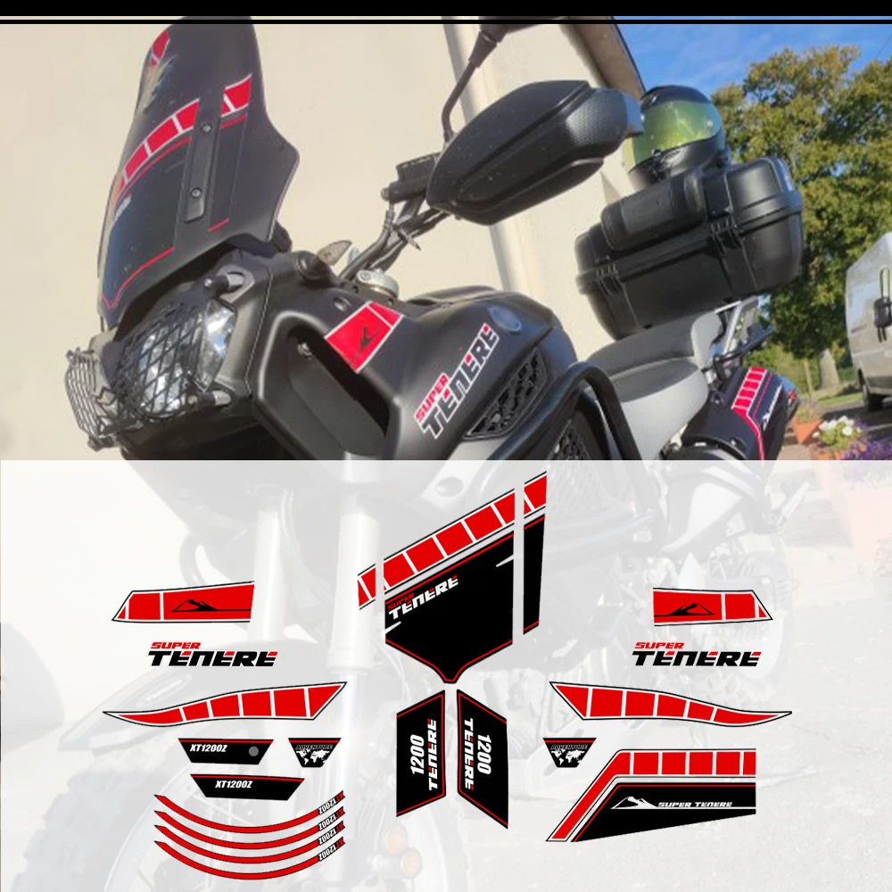 2010 2011 2012 2013  For YAMAHA SUPER TENERE XT1200Z XT 1200 Z Tank Pad Stickers Wind Deflector Windshield Windscreen Fender