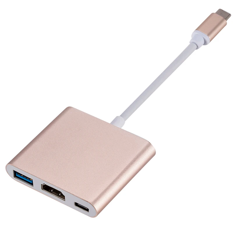 محول 3 في 1 Type-C إلى HDMI و USB
