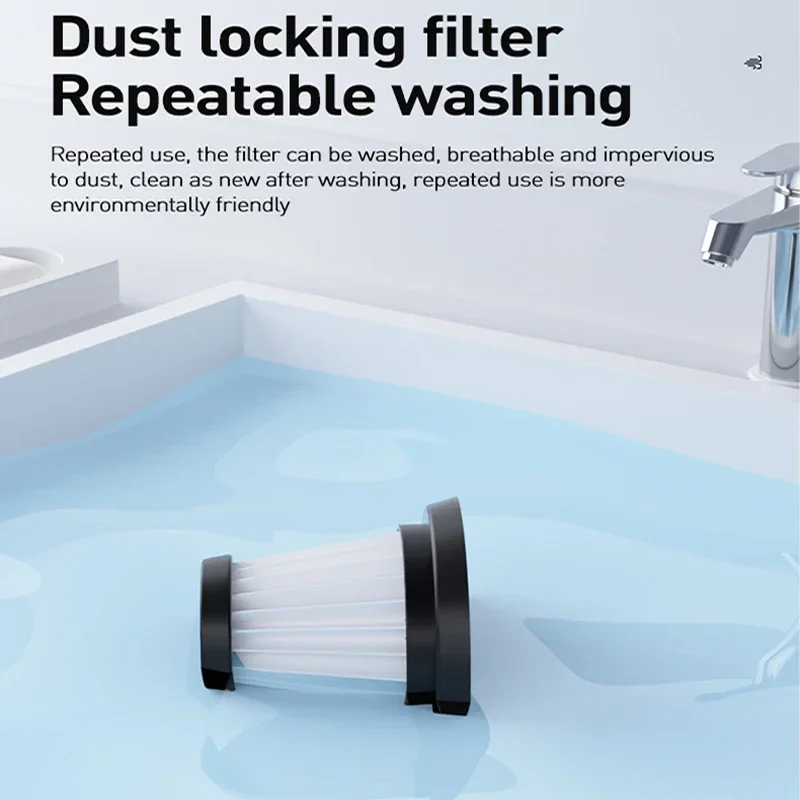 2024 Cyclone Filter Rechargeable Battery For Machine Accessories Handheld Powerful Wireless Car Vacuum Cleaner Mini Wash for Car