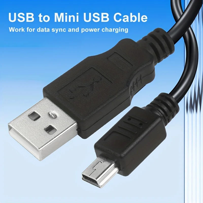 High-Speed Mini USB to Mini-B 5-Pin Charging Cable