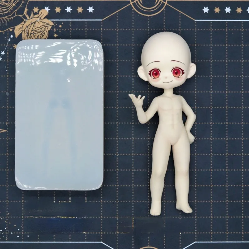 

Полимерная глина, мультяшная кукла, силикагелевая форма, маленькая версия Q, форма для тела/лица, «сделай сам», Ultra светильник, форма для изготовления, инструменты для керамики