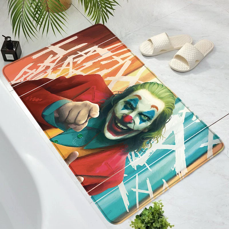 

H-Harley Quinnes Floor Mat Washable Non-slip Kitchen Rug Rugs Living Room Mats Custom Carpets Home Doormat Entrance Door Carpet