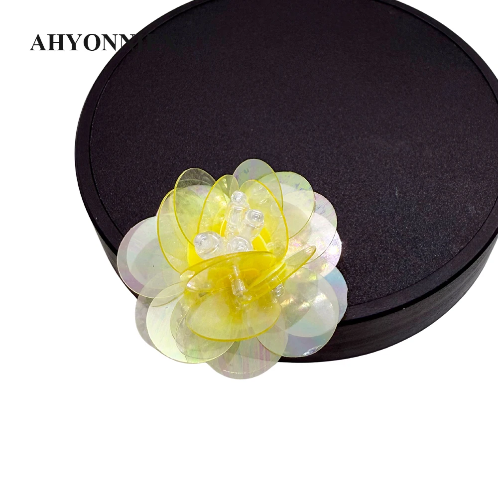 5 teile/los Pailletten Blume Patch Nähen auf Patches für Kleidung Applique DIY Taschen Schuhe Aufkleber Auf Kleidung – Detail 7
