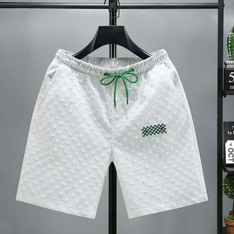 Pantalones cortos deportivos para hombre, pantalones cortos deportivos con gráficos para hombre, estilo anime, hip hop, de verano, de corte seco, venta al por mayor, ropa de calle de 3 cuartos