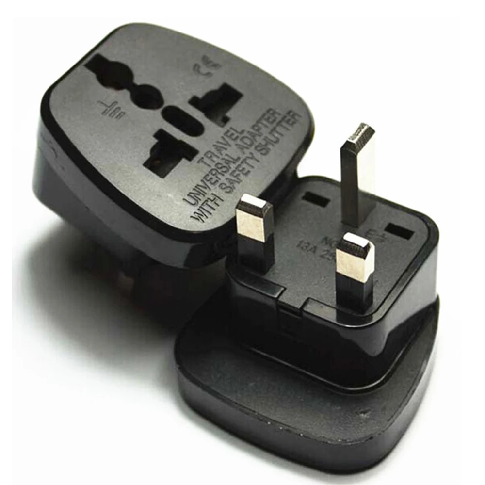 Universal CN AU EU US to UK Travel Plug Adapter Saudi Arabia England Singapore Electrical AC Power Convert Plug Type G 13A 1pcs