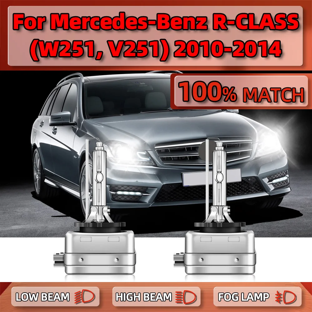 

2Pcs 35W D1S HID Xenon Headlight Bulbs 20000LM Car Headlamps 12V For Mercedes-Benz R-CLASS (W251, V251) 2010 2011 2012 2013 2014