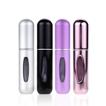 Portable Refillable Perfume Atomizer Bottle Spray, Scent Case for Travel 4 Pcs Pack of 5ml