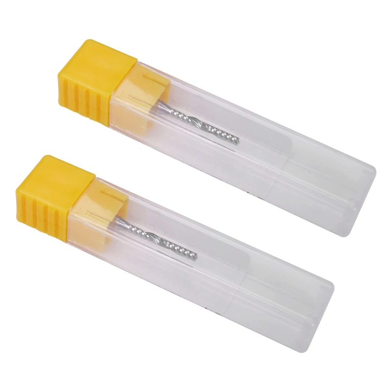 

HOT-2X 2Mm X 15Mm Carbide Single Flute Spiral End Mill CNC Router Bit