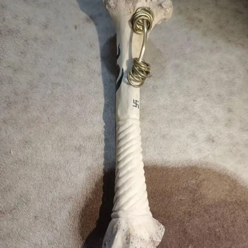 

1Pc Pure Handmade Exquisite Sheep Bone Drum Stick Stage Performance Percussion Instrument Drum Professional Accessories