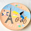 Stylish INS City Sketching Ceramic Plate with Paris, Tokyo, London, New York Platos Decorativos Para Pared Dish Wall Decor 5