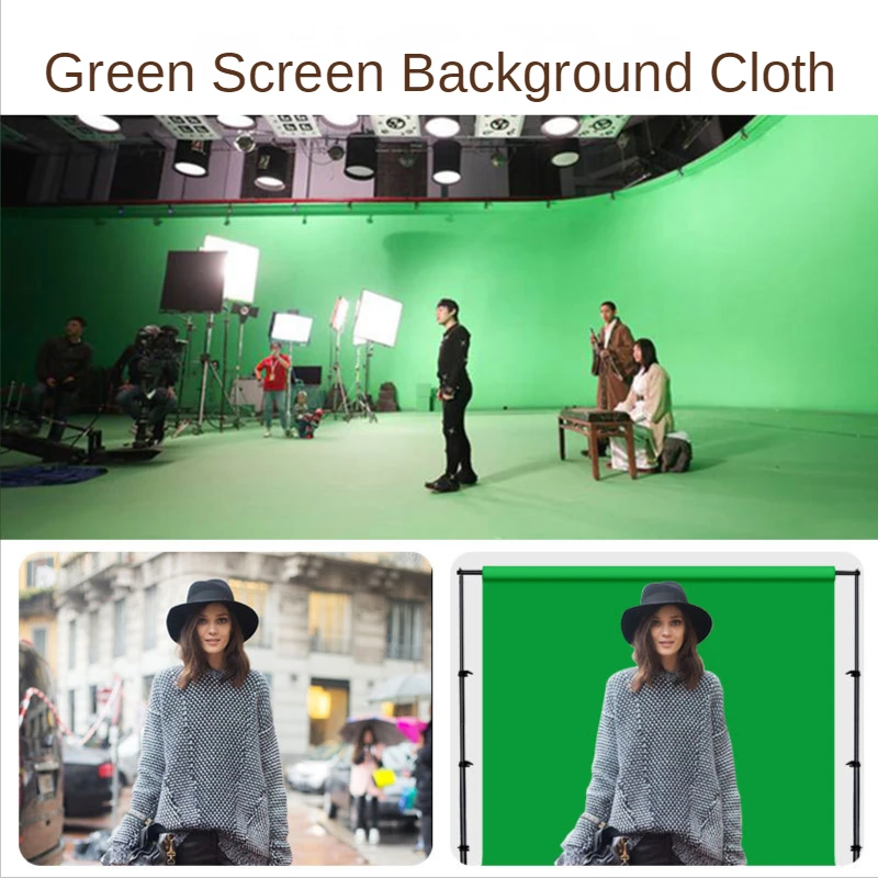 Photography Backdrops Green Screen Chromakey Shooting Background Cloth Polyester Cotton Photo Studio with Stand for Live 3X6M photo backdrop,photo backdrop stands