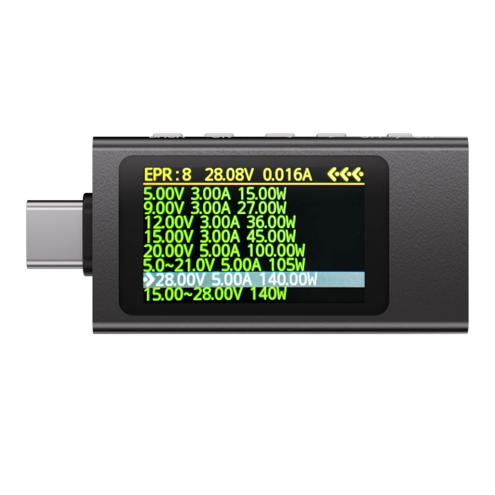 KWS-X1 Type-C 전류 및 전압 모니터 DC 4-30V 0-12A 전력계 테스터 PD 배터리 용량 디지털 LCD 디스플레이 미터