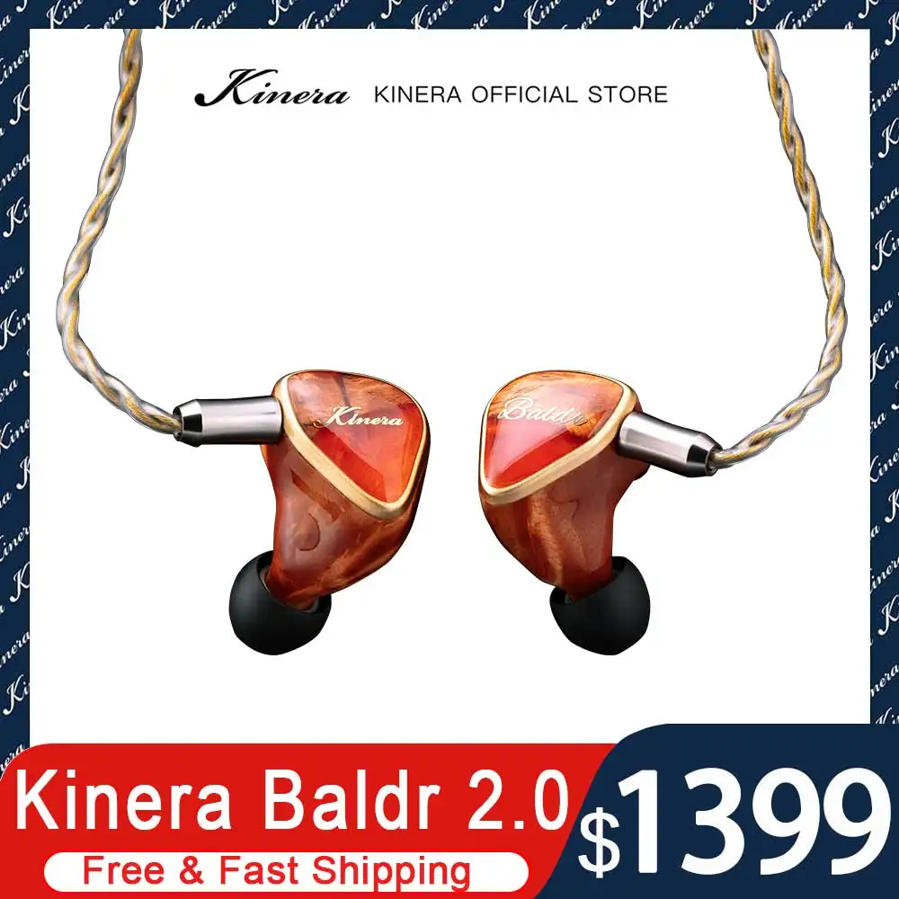 

Kinera Imperial Baldr 2.0 Earphone 4EST + 2BA + 1DD Driver Monitor Upgraded Fully-Balanced 4.4mm Cable HiFi Music IEMs Headest