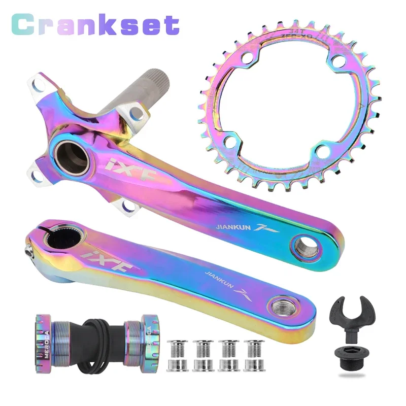 Guarnitura IXF MTB 170mm 104BCD: Single Con Anello Largo-Stretto (32-52T) + Movimento Centrale