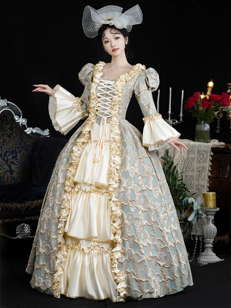Ballroom Robe Medieval Customized Ball Gown Medieval Court Evening Dresses Historical ...