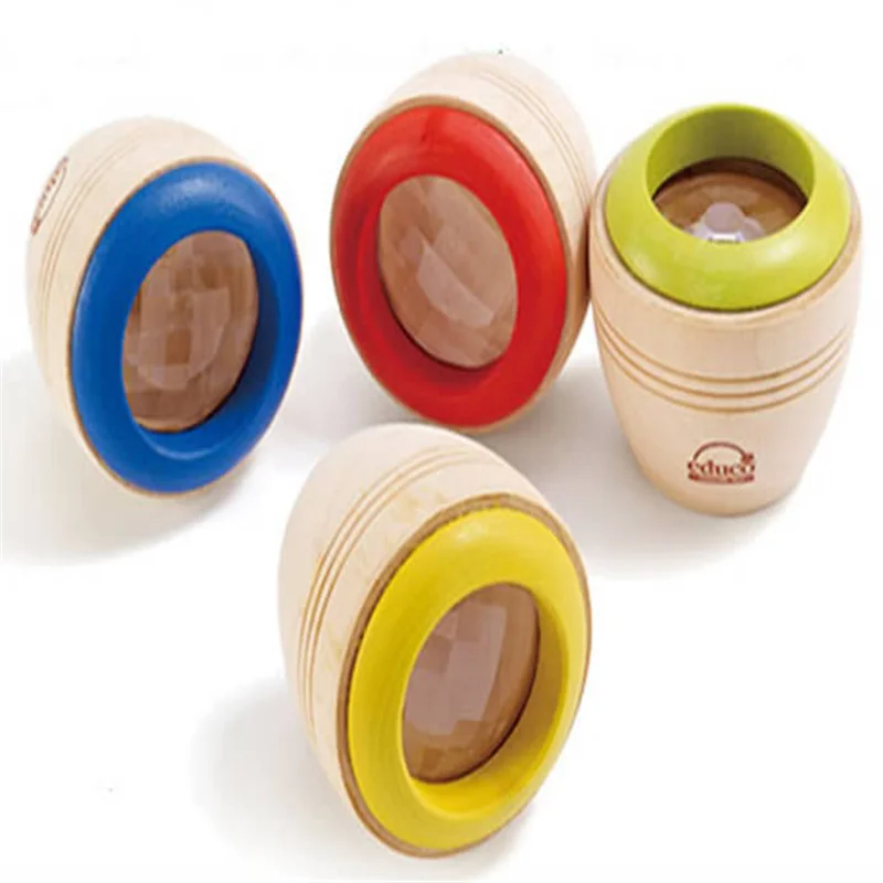 2Pcs Wooden Kaleidoscope Prism Children's Puzzle Toys Exercise Hands Brainstorm And Exploration Teaching Tools Fun Toys