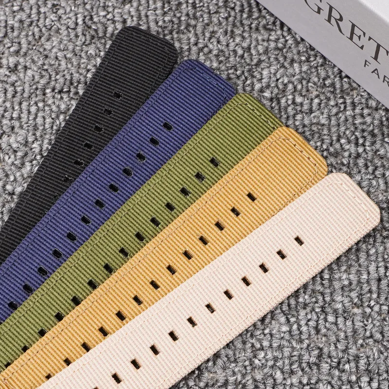 Durable Nylon Weave Watch Band with Stainless Steel Buckle - Quick Release, Waterproof Wrist Strap