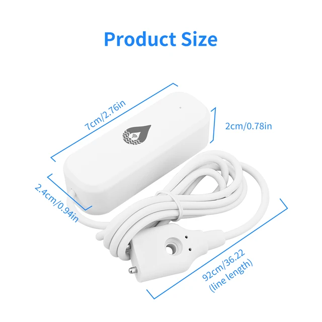 WiFi/Zigbee Water Leakage Sensor Home Alarm System Security Protection Water Overflow Level Detector Flooding Sensor 6