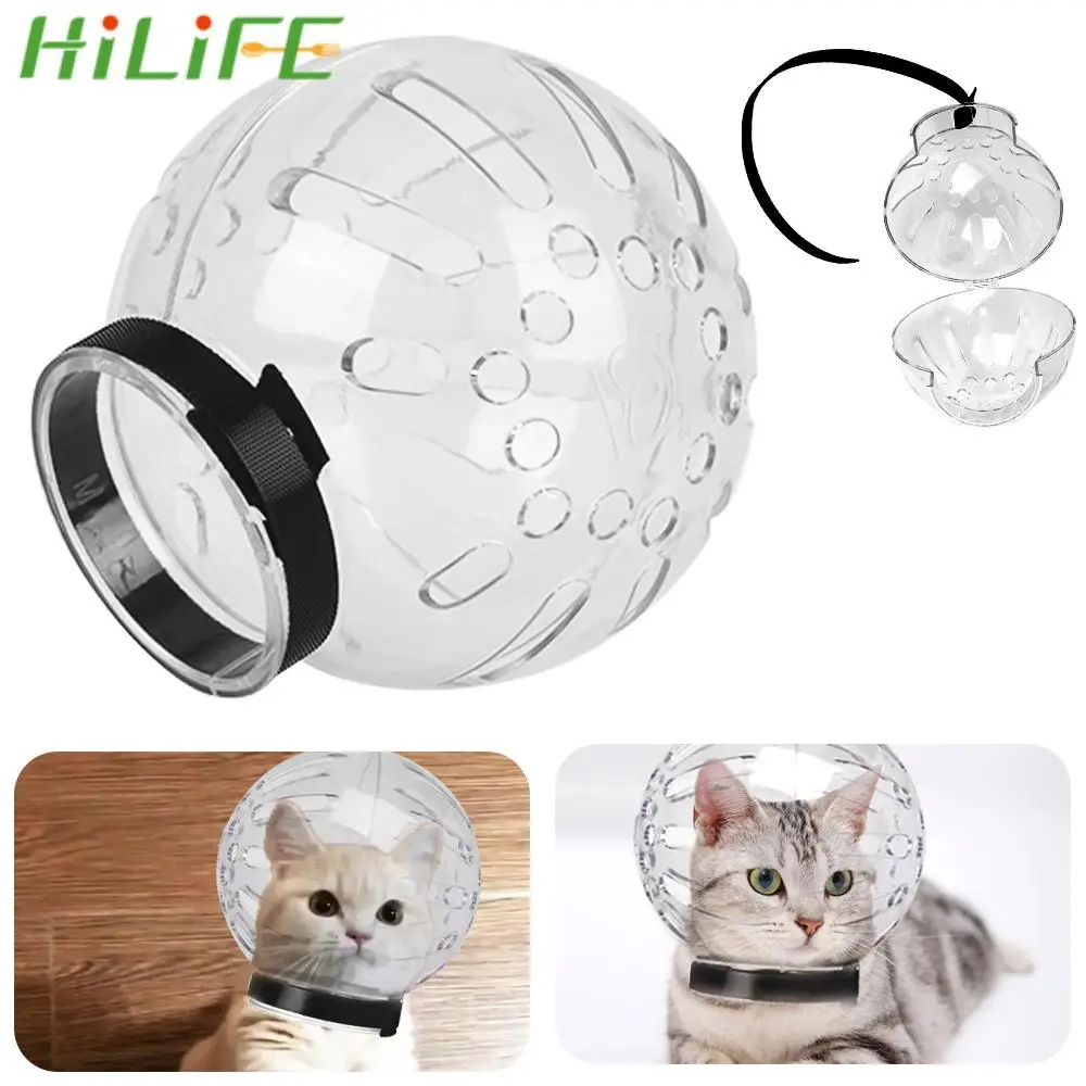 

HILIFE Cat Muzzle Anti-Licking Protective Space Hood Bath Grooming Anti-Bite Breathable Grooming Mask Cat Grooming Supplies