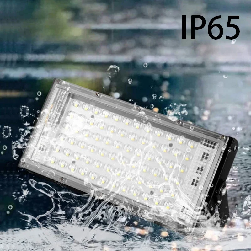 LED Flood Light 4pcs/lot 100W IP65 Waterproof 50W 110V 220V Spotlight Outdoor Floodlight Led Street Lamp for Garden Garage Yard