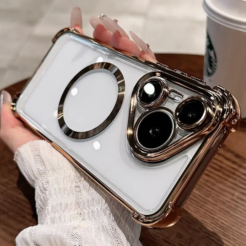 Transparent Acrylic Magnetic Case with Built-in Lens Film